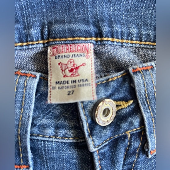 True Religion Womens Medium Wash Flare Jeans "RN112790" "CA30427" Size 27 - Picture 6 of 11